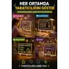 LED Işıklı Akrilik Yazı ve Çizim Panosu, 7 Renk Kalemli Silinebilir Işıklı Yazı Tahtası, USB ile Çalışan Tekrar Kullanılabilir Not ve Çizim Panosu, Çocuk ve Yetişkinler İçin