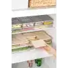 Orret Home 4 Adet Buzdolabı Organizeri, Buzdolabı İçin Çok Amaçlı Saklama Kabı, Fresh Box, Şeffaf ve Ayarlanabilir, Gıdaları Taze Tutma Özelliği, Mutfak Düzenleyici (600 Ml)