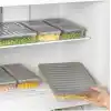 Orret Home 4 Adet Buzdolabı Organizeri, Buzdolabı İçin Çok Amaçlı Saklama Kabı, Fresh Box, Şeffaf ve Ayarlanabilir, Gıdaları Taze Tutma Özelliği, Mutfak Düzenleyici (600 Ml)