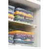Orret Home 4 Adet Buzdolabı Organizeri, Buzdolabı İçin Çok Amaçlı Saklama Kabı, Fresh Box, Şeffaf ve Ayarlanabilir, Gıdaları Taze Tutma Özelliği, Mutfak Düzenleyici (600 Ml)