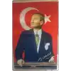 ZC Bayrak Atatürk Baskılı Türk Bayrağı 70x105 cm Raşel Kumaş Dijital Baskı