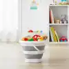 Orret Home 12.8 Litre Katlanabilir Kova – Akordiyon Tasarımlı Katlanır Temizlik ve Araç Yıkama Kovası, Gri Renk, Bebek Yıkama ve Ev İçi Kullanıma Uygun Portatif Kova (Kare 10 Litre)