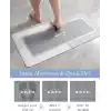Banyo Paspası - Kaymaz Süper Emici Lekeye Dayanıklı Hızlı Kuruyan İnce Banyo Halısı - Küvet Vanity İçin Zemin Paspası - Kolay Bakım 40 x 60