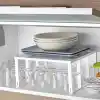 Promosyonca Mutfak Banyo Organizeri, Metal Gövde Plastik Ayak, Büyük Boy, Beyaz Çerçeve