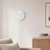 Braun Klasik büyük analog duvar saati sessiz saat mekanizması, kolay okunan kadran, 30 cm çap, beyaz model BC17W.