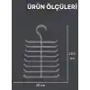 Beylini 16 Gözlü Plastik Kravat Askılığı Dayanıklı Plastik Kravat Kemer Şal Eşarp Atkı Dolap İçi Organizer