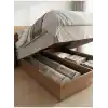 Pencereli Halı Hurcu Gri Çizgili – Fermuarlı Toz Geçirmez Organizer Hurç, Büyük Kapasiteli Saklama Torbası (1 Adet) (6m² 38x210 Cm)