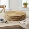 Deconox 6 Adet Hasır Amerikan Servisi Supla (Yuvarlak İpli), 6lı İpli Hasır Supla, Hasır Amerikan Servisi, 6lı Bambu Amerikan Servis, Sofra Sunum Servisi