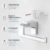 Alper Banyo F1 Model Lüx Paslanmaz Krom Tuvalet Kağıdı Askısı, Montajlı Metal WC Kağıtlık, Parlak Krom Banyo Aksesuarı, Duvara Vidalı Tuvalet Kağıdı Tutucu, 5 Yıl Garantili