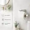 Alper Banyo F1 Model Lüx Paslanmaz Krom Tuvalet Kağıdı Askısı, Montajlı Metal WC Kağıtlık, Parlak Krom Banyo Aksesuarı, Duvara Vidalı Tuvalet Kağıdı Tutucu, 5 Yıl Garantili