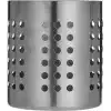 IKEA sepeti Ordning Besteckstaender paslanmaz çelik – Kuechenutensilienhalter – 12 cm Çap-13,5 cm Yükseklik, paslanmaz çelik, Gümüş, 14 x 12 x 12 cm