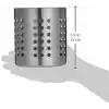 IKEA sepeti Ordning Besteckstaender paslanmaz çelik – Kuechenutensilienhalter – 12 cm Çap-13,5 cm Yükseklik, paslanmaz çelik, Gümüş, 14 x 12 x 12 cm