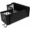 Orret Home Yapışkanlı Köşe Banyo Rafı Şampuanlık Duş Organizeri Lif Askılı Delmeden Montajlı Plastik Banyo Düzenleyici Köşelik Raf Siyah 25x25 cm
