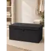 Çok Amaçlı Organizer Lüks Saklama Kutusu Düzenleyici Hurç Antrasit (Mega Plus Boy 70 * 40 * 30)