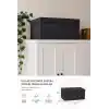 Çok Amaçlı Organizer Lüks Saklama Kutusu Düzenleyici Hurç Antrasit (Mega Plus Boy 70 * 40 * 30)