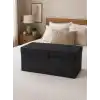 Çok Amaçlı Organizer Lüks Saklama Kutusu Düzenleyici Hurç Antrasit (Mega Plus Boy 70 * 40 * 30)