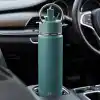 Deconox 650 ml Paslanmaz Çelik Termos Matara - 4 Renk (Krem, Yeşil, Siyah, Mavi) - Sıcak ve Soğuk Tutan Sporcu Suluk ve Ofis Şişesi (YEŞİL)