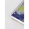 Retronote The Starry Night, Van Gogh 1889, A5 Eskiz Defter I, Çizgisiz, 100 Sayfa, 100 gram, Beyaz Renk, Spiralli, Sketchbook