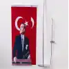 ZC Bayrak Atatürk-türk Bayrağı T Saten Kumaş Masa Bayrağı 10x30 Cm