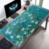 McStorey Van Gogh Desenli Masa Pedi 60x30 cm 3 mm Kaymaz Tabanlı Desk Mat Kumaş Mouse Pad Ofis Home Office İçin Geniş Pürüzsüz Yüzey Açık Yeşil