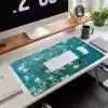 McStorey Van Gogh Desenli Masa Pedi 60x30 cm 3 mm Kaymaz Tabanlı Desk Mat Kumaş Mouse Pad Ofis Home Office İçin Geniş Pürüzsüz Yüzey Açık Yeşil