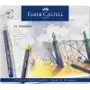 Faber-Castell Goldfaber Sulu Boya Kalemi, 24 Renk, Yüksek Pigment, Canlı Renkler, Su ile Çözünebilir, Dayanıklı Uç