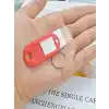 Plastik İsim Yazılabilen Karışık Renk 10 adet Anahtarlık (5cmx2cm)