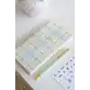 Matt Notebook 2027 Yılı Keten Haftalık Planlayıcı Kareli Cep Ajandası 9x18 cm Ekose