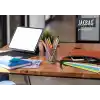 JACBAG Dual Zip Folder -İki Bölmeli Dosya Çanta A4 (Kiremit)