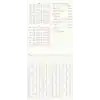 Matt Notebook 2027 Yılı Keten Haftalık Planlayıcı Kareli Cep Ajandası 9x18 cm Ekose