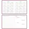 Matt Notebook 2027 Yılı Kare Haftalık Ajanda 15x15 cm Kalpler