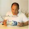 Masa Üstü Işıklı Büyüteç, Çalışma Lambası, Tamirci Büyüteci, 130mm Mercek