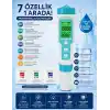 Zauss 7in1 PH/TDS/EC/ORP/Deniz Suyu Ağırlık/Tuzluluk/Sıcaklık c-600 PH Ölçer Su Kalitesi Monitörü