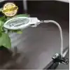 Masa Üstü Işıklı Büyüteç, Çalışma Lambası, Tamirci Büyüteci, 130mm Mercek
