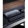 GravaStar Klavye Bilek Desteği, Ergonomik, Kaymaz Tabanlı, PU Deri Yüzeyli Bilek Destek Pedi, Siyah