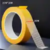 Örgülü Çift Taraflı Bant 20mm 20 Metre Fiber Takviyeli Dokuma Örgü Bez Destekli Silikon Yapıştırıcı Kalıntısız Soyulabilir Sabitleme Ahşap Isleme Sablonu Halı Kaydırmaz Montaj Bandı