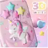 Valkyrie 3 Boyutlu Ay Yıldız Büyük Unicorn Su Geçirmez Kalem Kutusu