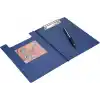 2K A5 KÜÇÜK EBAT Kapaklı Sekreterlik Pvc 100 Yaprak Kapasiteli A5 Clip Board 17,5x24 cm. MAVİ