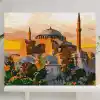 Palmiye Hobi Sanat Sayılarla Boyama Tuval Seti Fırça Boya Dahil (Çıtalı) 40x50 CM - Ayasofya