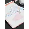 Matt Notebook 2027 Yılı A5 Keten Haftalık Ajanda 15x21 cm - 12 Aylık Pembe