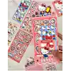 Sanrio Hello Kitty Karakteri 6 Yaprak Stıcker/Bullet Journal/Çıkartma Kirmizi 1512S680