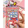 Sanrio Hello Kitty Karakteri 6 Yaprak Stıcker/Bullet Journal/Çıkartma Kirmizi 1512S680