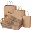 Kraft Ofis Burgu Saplı Çanta 25 Cm X 12 Cm X 31 Cm (25 Adet) (Kağıt Poşet Çanta)