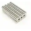 100 Adet 8x2mm Yuvarlak Güçlü Neodyum Mıknatıs (Çap 8 m m Kalınlık 2 mm)