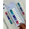 10 Yarım Renkli Cetvelli Dream Şeffaf Pet İndeks Sticker/İndex/Post-it/Postit/Kitap Ayracı/Not Kağıdı