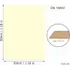 3 mm 30x30 MDF Plaka (5 ADET) - Hobi, Maket, Ahşap El Sanatları İçin Uygun (5`li Paket)
