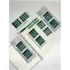 10 Renkli Cetvelli Gri ve Yeşil Tonları İndeks Sticker/İndex/Postit/Kitap Ayracı/Not Kağıdı