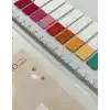 10 Yarım Renkli Cetvelli Memory Şeffaf Pet İndeks Sticker/İndex/Post-it/Postit/Kitap Ayracı/Not Kağıdı
