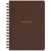 Matt Notebook A5 15x21 cm Spiralli Keten Not Defteri Kahverengi