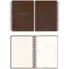 Matt Notebook A5 15x21 cm Spiralli Keten Not Defteri Kahverengi